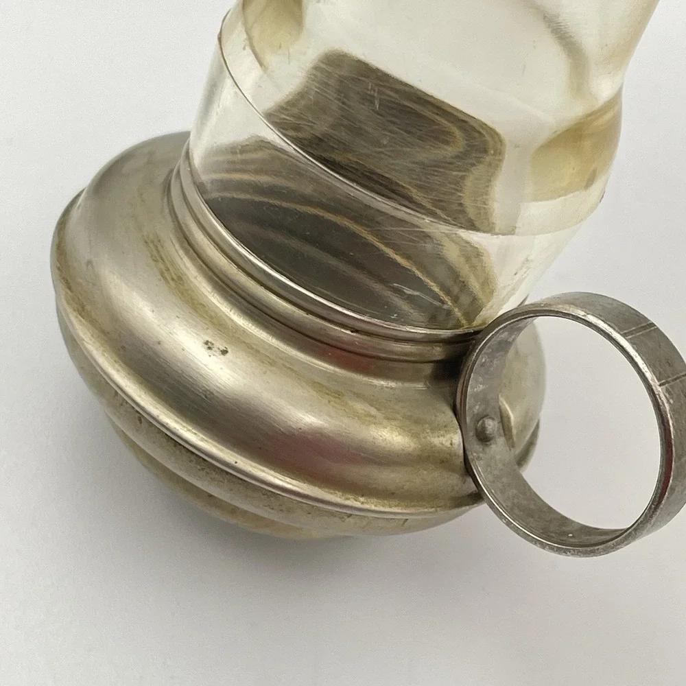Vintage Plastic & Metal Salt Pepper Shakers‎ Lantern Set Style Mid Century 1950s
